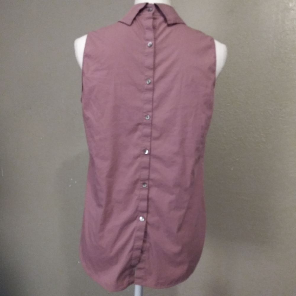 BOGO🆓 | Ann Taylor Sleeveles Cinched Collared Top - Picture 6 of 12